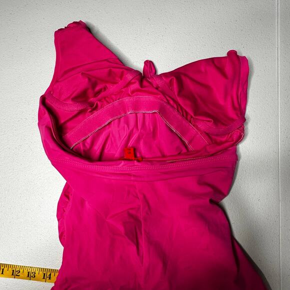 Spanx Paradise Pink Halter Tankini Top Swim - 10 - Picture 6 of 9